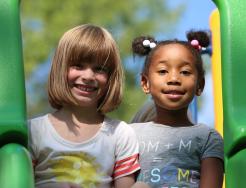 Smiling Kids on playground